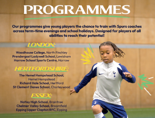 Spurs Holiday Programme Flyer
